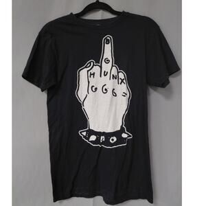 Wacky Wacko Graphic Print T-Shirt Black Knit Short Sleeve Men Size S